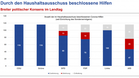 Beschlossene Hilfen (Haushaltsausschuss) Durch den Haushaltsausschuss beschlossene Hilfen