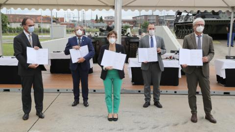 Zeichnung Erklärung für eine Stärkung der Heeresinstandsetzungslogistik in Darmstadt