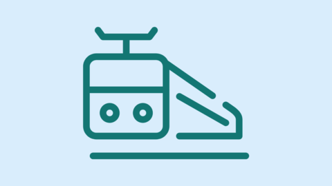 Icon Zug: Stilisierter Zug