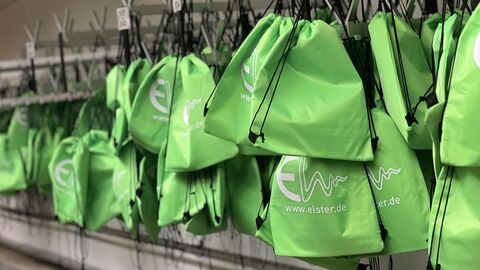Turnbeutel mit ELSTER Logo