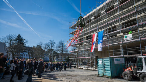 Richtfest des Institute for Lung Health an der Justus-Liebig-Universität Gießen.