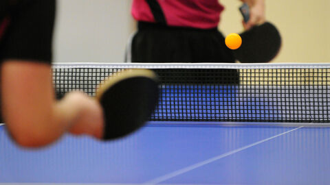Tischtennis.
