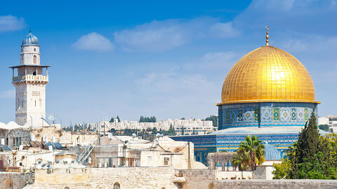 Das Bild zeigt den Tempelberg in Jerusalem.
